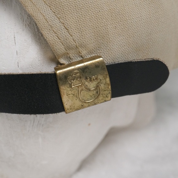 Vintage The Pines Duckster Tan Bluebird Embroidered Baseball Cap Rope Golf Y2K - Picture 4 of 7